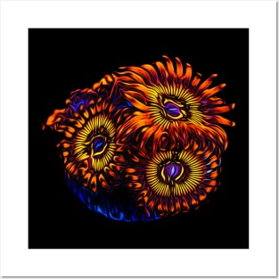 Nuclear Zoanthid coral Posters and Art